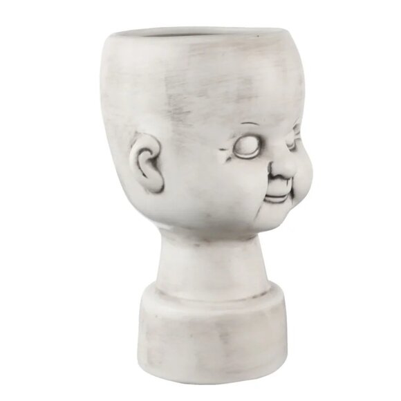 Killstar Creepy Baby Doll Head Vase Gothic Home Decor Goth Planter New In Box - Picture 3 of 6